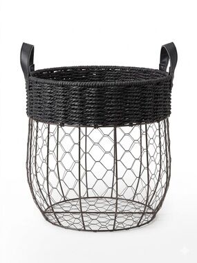 Large Wired Decorative Storage Basket